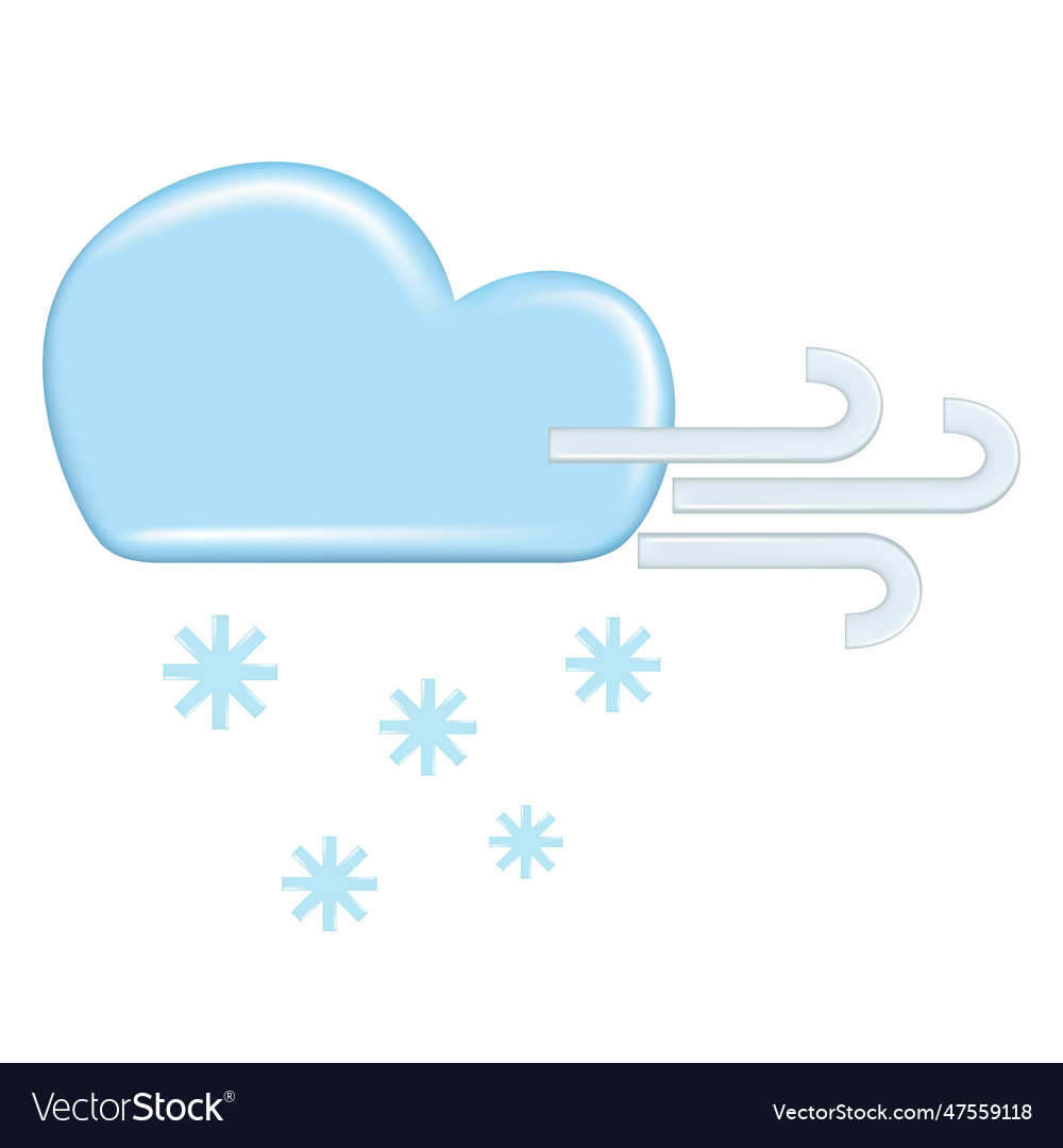 Realistic 3d design of weather forecast elements