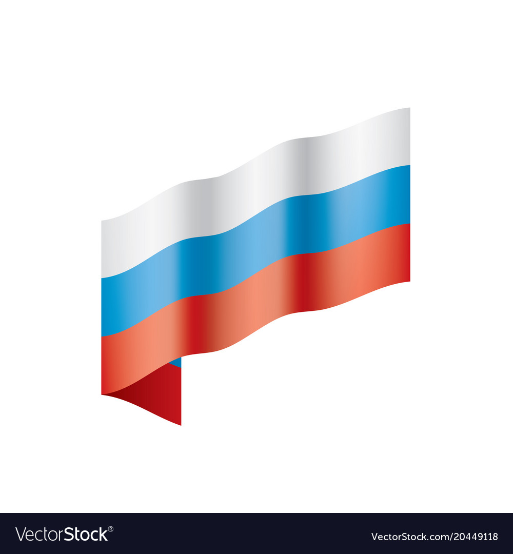 Russia flag Royalty Free Vector Image - VectorStock