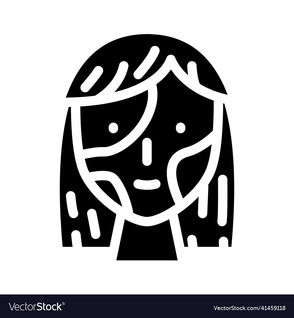 Vitiligo skin disease glyph icon