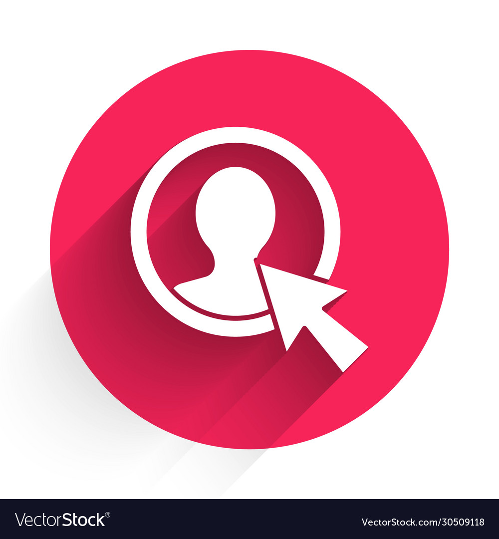 White create account screen icon isolated Vector Image White create account screen icon isolated