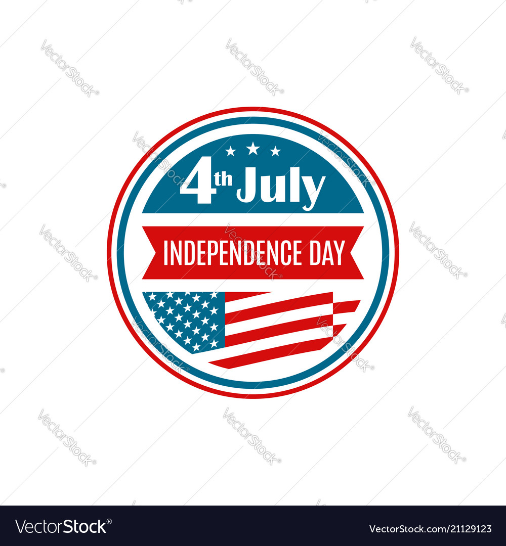 4th of July Independence Day Badge