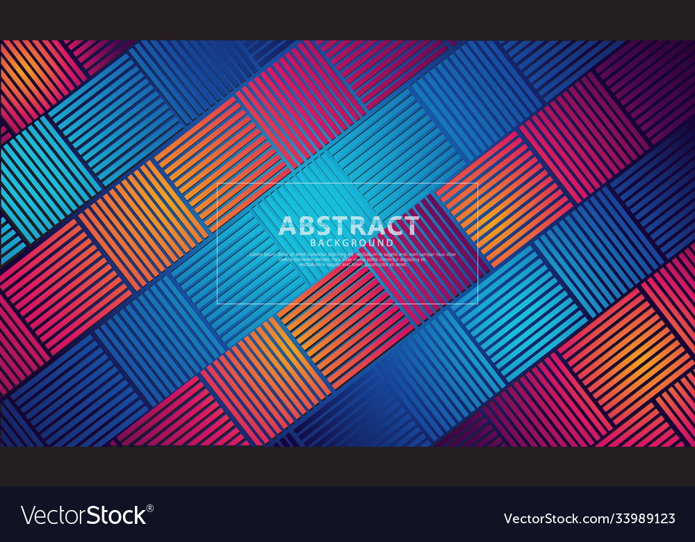 Abstract lines on rectangular shape background