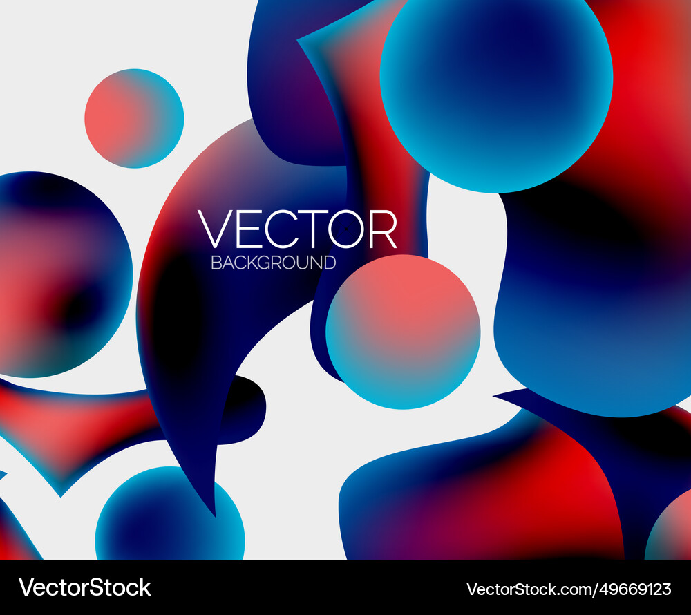 Abstract liquid bubble background Royalty Free Vector Image