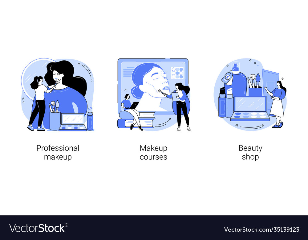 Schönheitssalon abstraktes Konzept Vector Image Schönheitssalon abstraktes Konzept