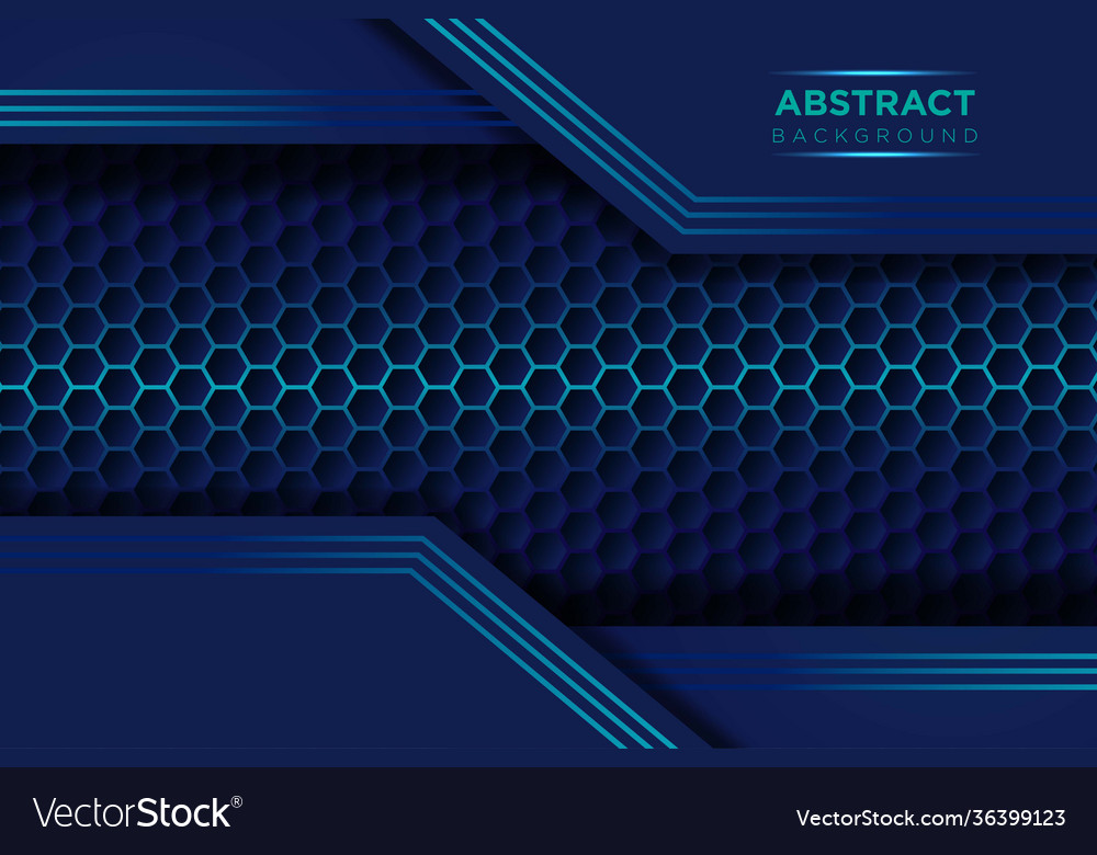Blue overlap background realistic layer vector image Blue overlap background realistic layer