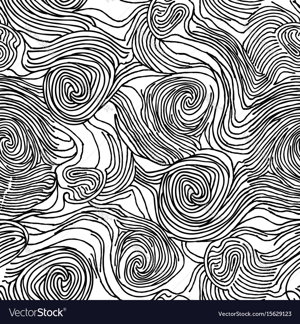 Chaotic Swirl Line Pattern