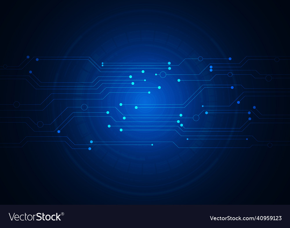 Circuit technology background with hi-tech digital Vector Image Circuit technology background with hi-tech digital