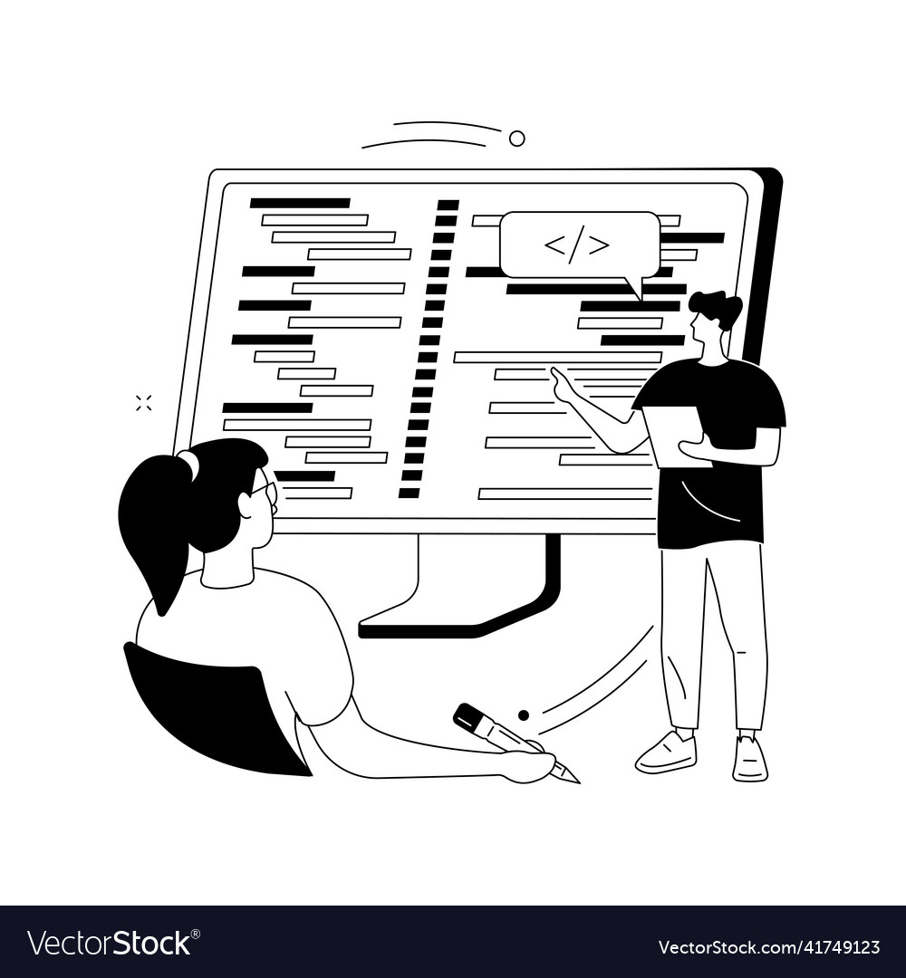 Coding workshop abstract concept