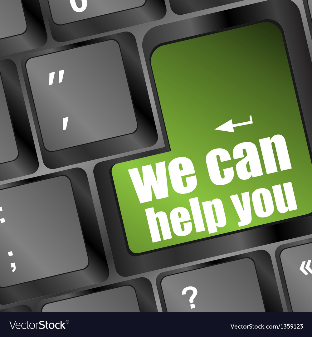 Computer Keyboard with Help Message
