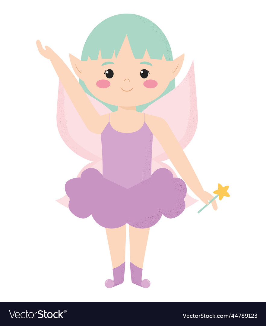 Cute Pixie Design Royalty Free Vector Image Vectorstock