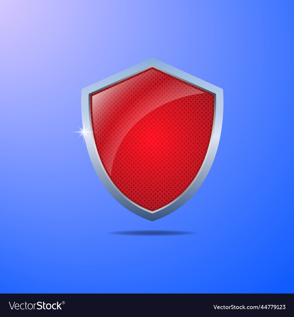 Graphic of shield with dots texture Vector Image Graphic of shield with dots texture