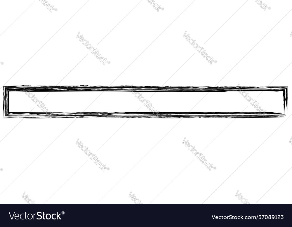 Grungy rectangular frame border plaque outline