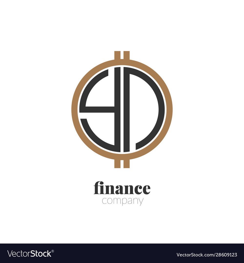 Anfangsbuchstaben yn finanzieren kreatives Logo Design