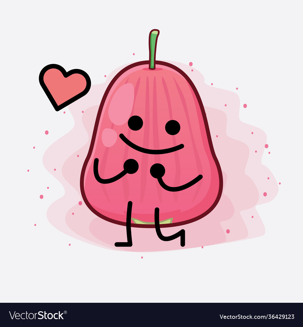 Java apple fruit cute character with simple face