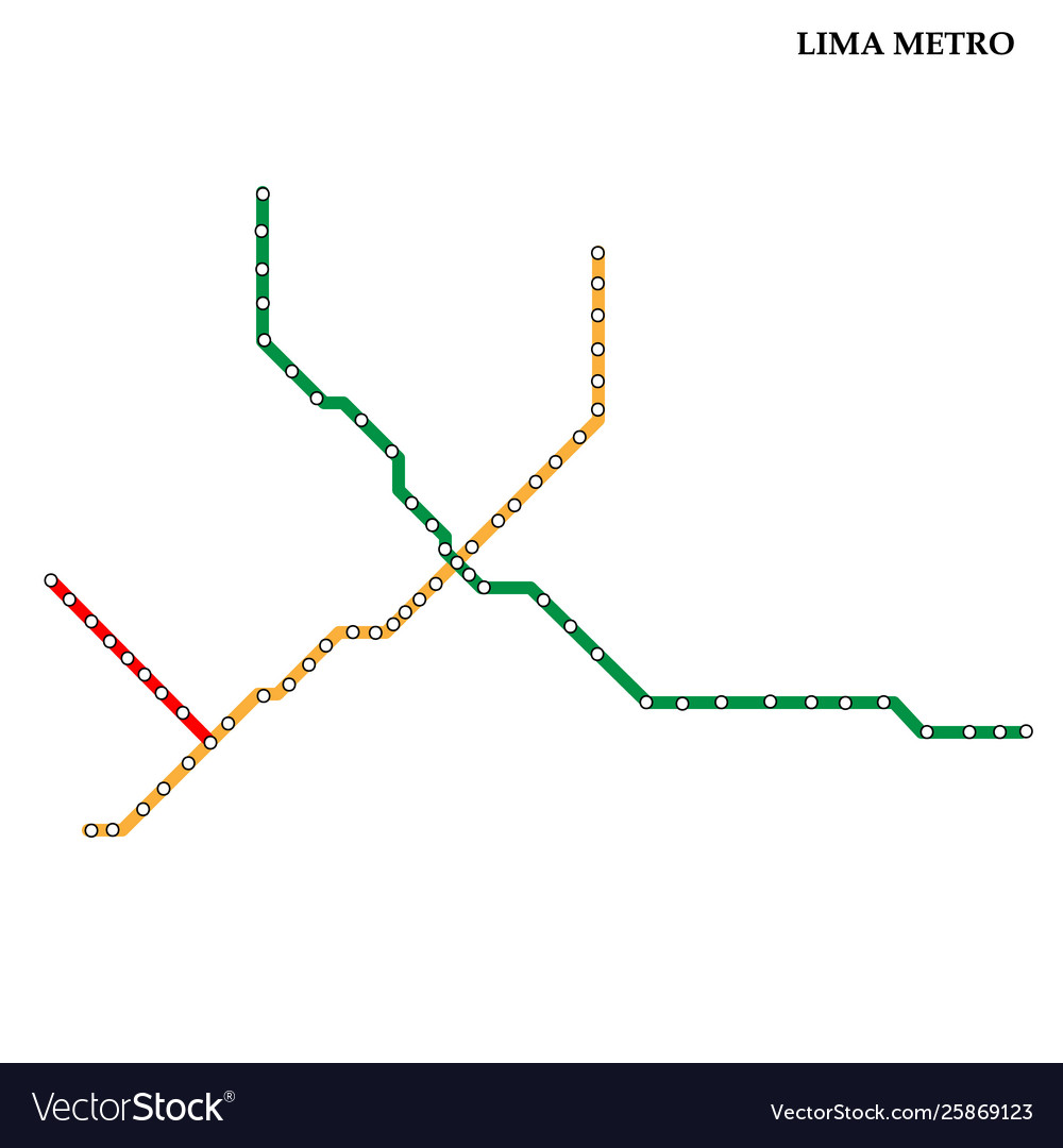 Map metro subway Royalty Free Vector Image - VectorStock