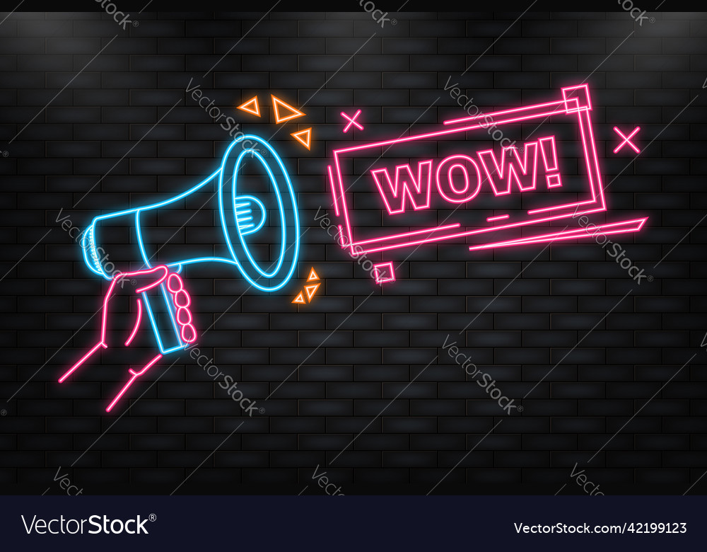 Neon icon red button on white backdrop Vector Image Neon icon red button on white backdrop