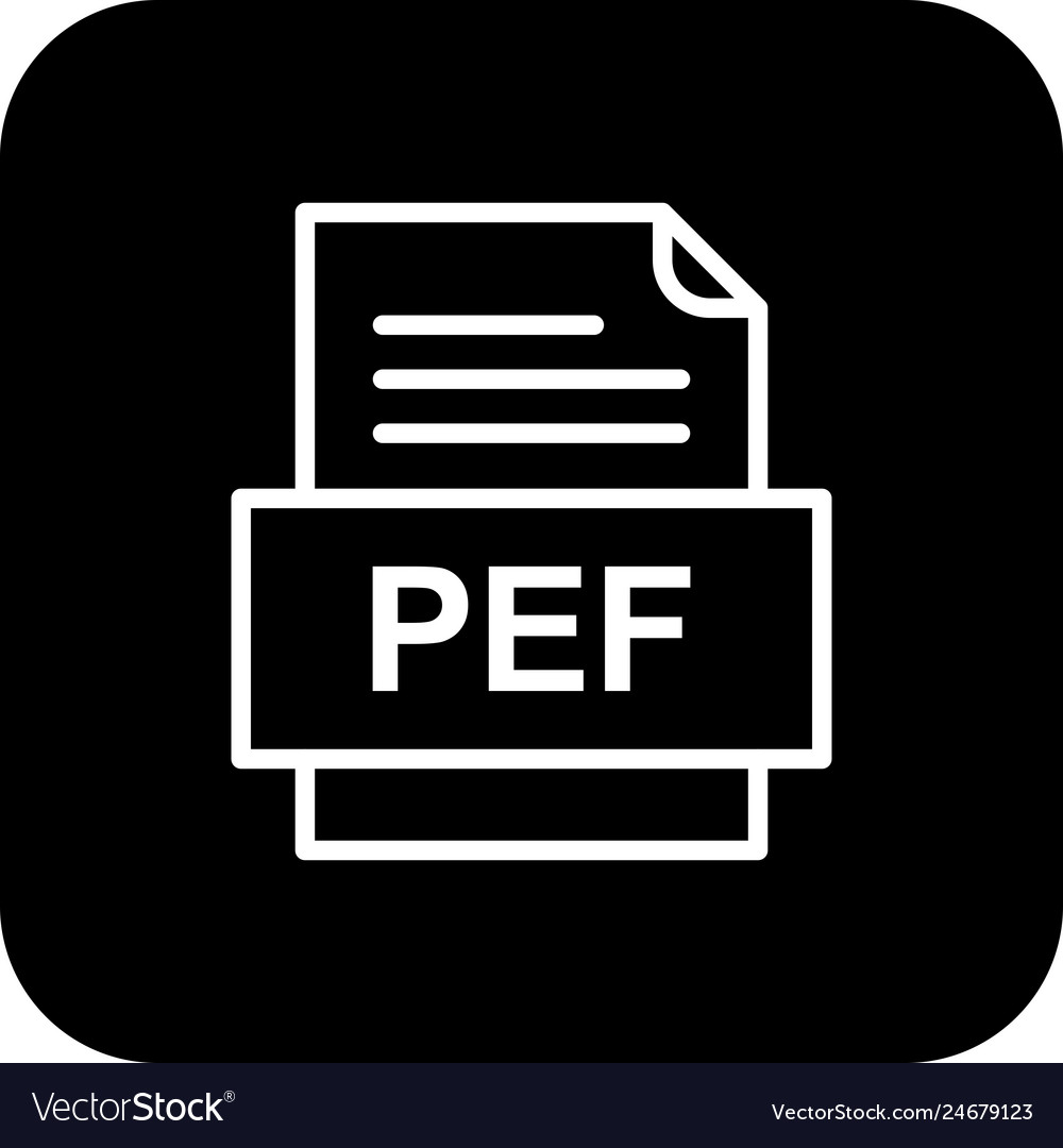 Pef file document icon
