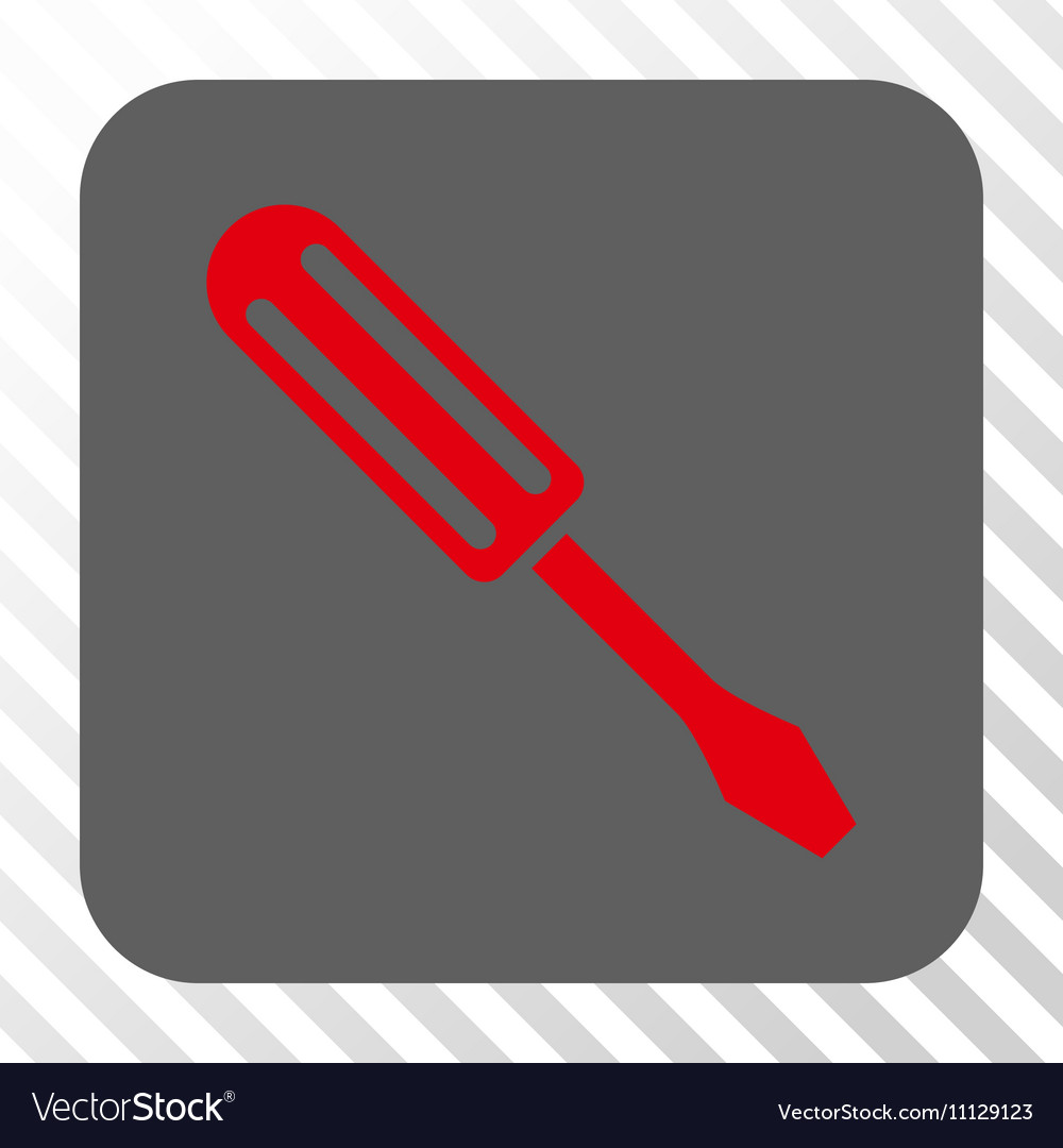 Screwdriver rounded square button