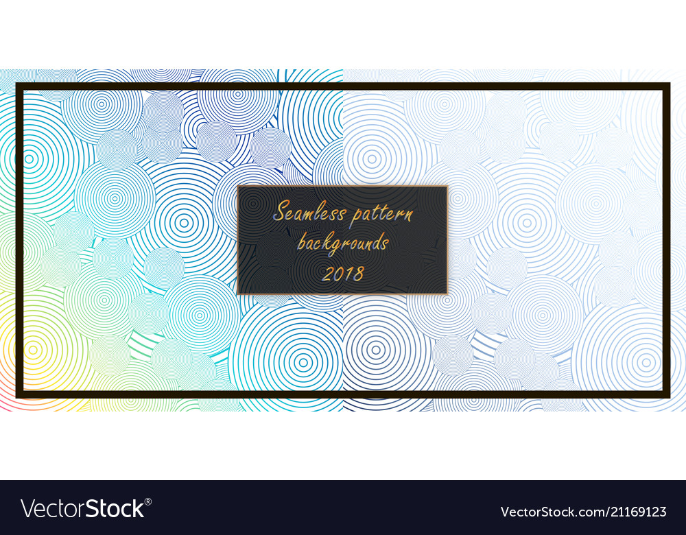 Set of seamless patterns repeating geometric