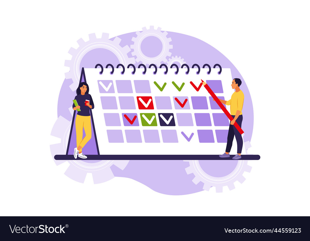 Timing and project scheduling concept of time