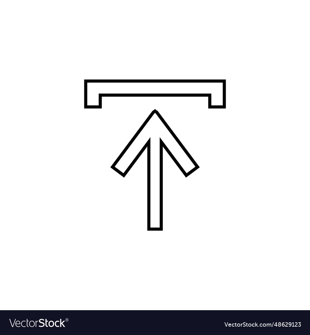 Upload icon vector image Upload icon