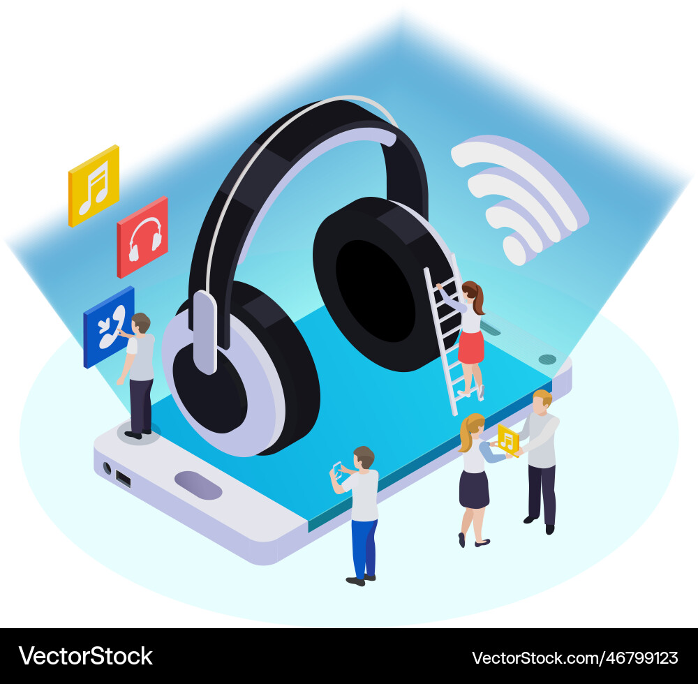 Wireless technology concept Royalty Free Vector Image