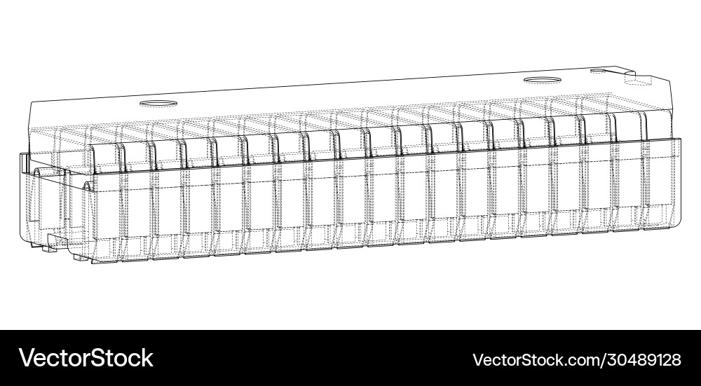 3d microchip rendering Royalty Free Vector Image