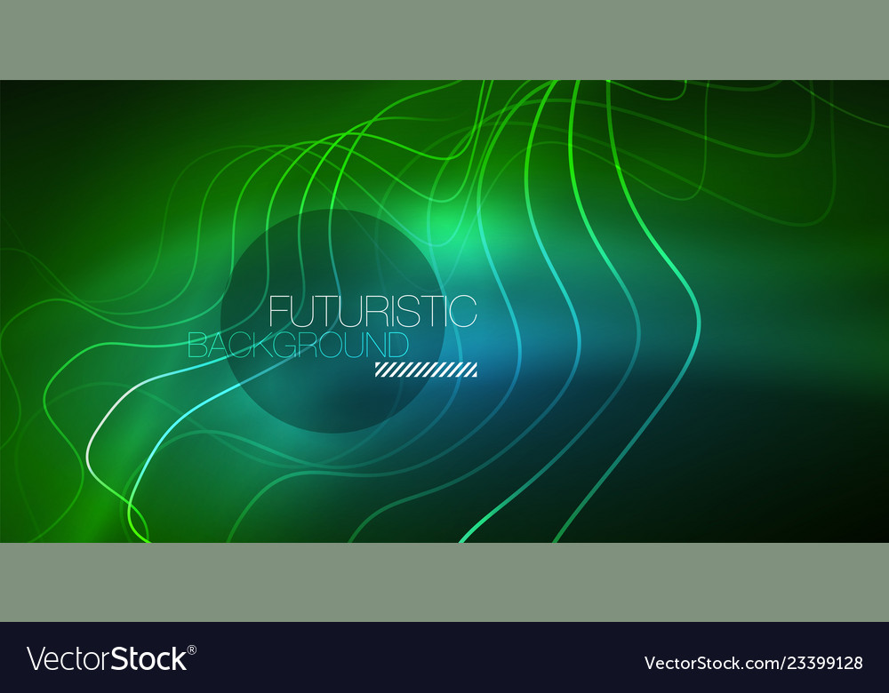 Abstract shiny glowinng color wave design element Vector Image Abstract shiny glowinng color wave design element