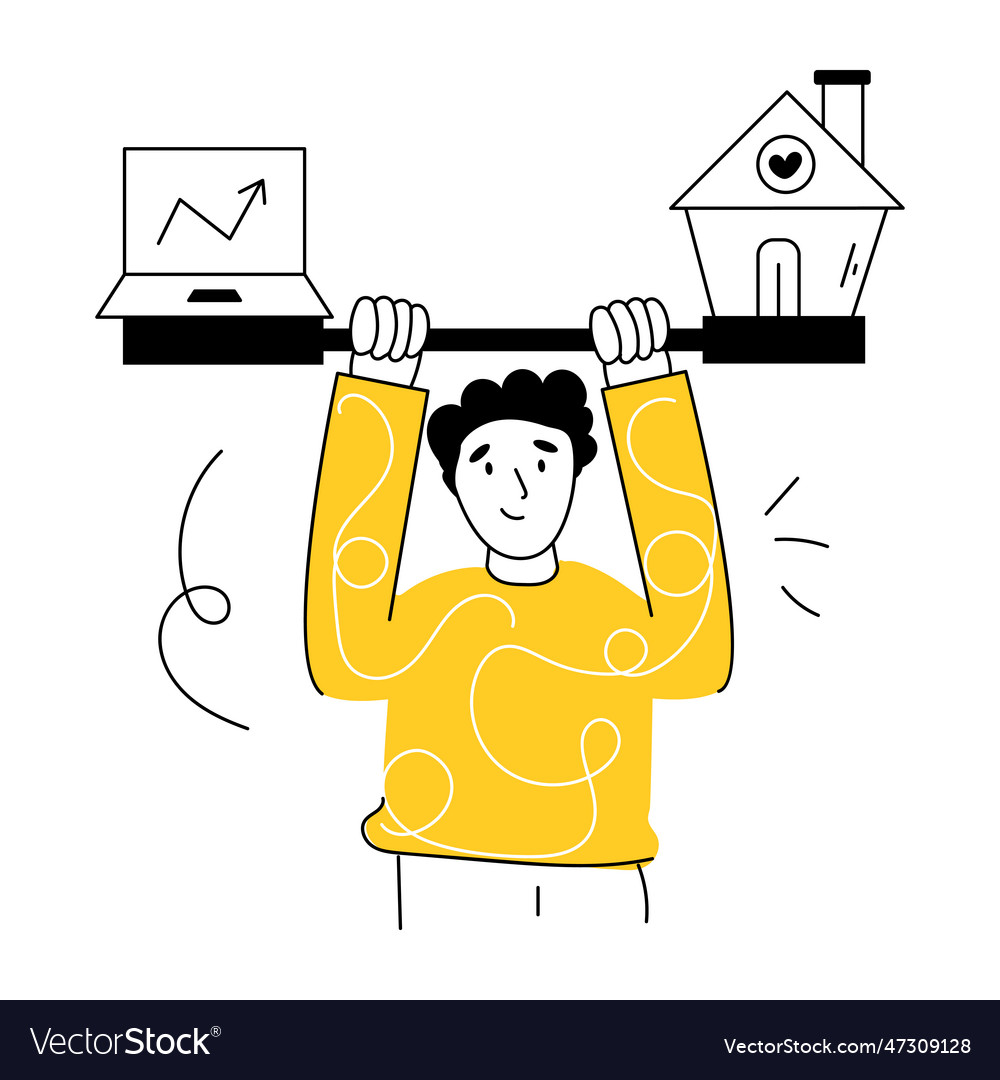 Balance life Royalty Free Vector Image - VectorStock