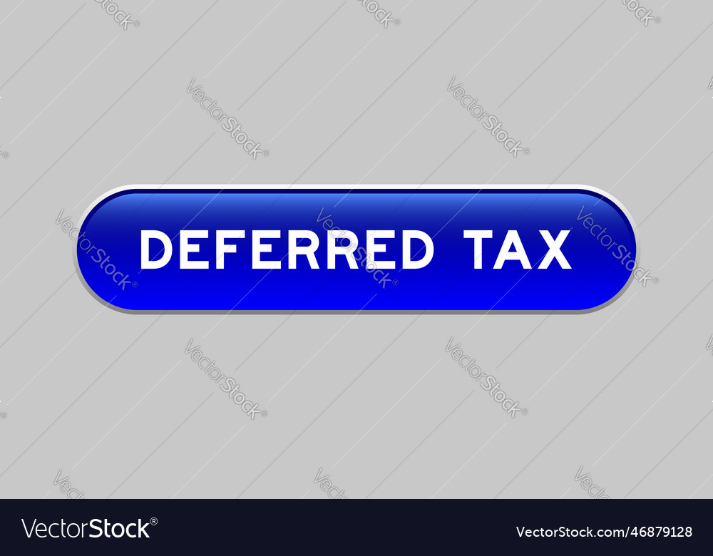 Blue color capsule shape button with word Vector Image Blue color capsule shape button with word