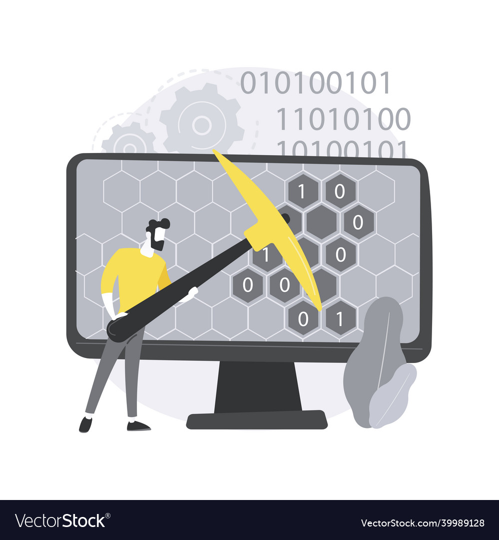 Data mining abstract concept vector image Data mining abstract concept