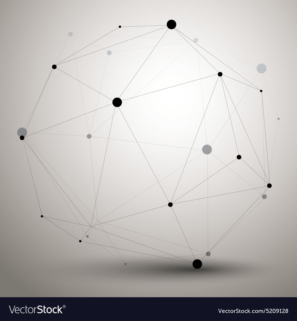 Digital 3d abstraction lattice geometric polygonal