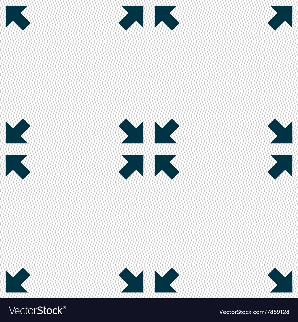 Exit full screen icon sign seamless pattern