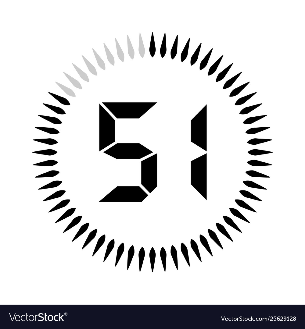 Minutes or seconds timer