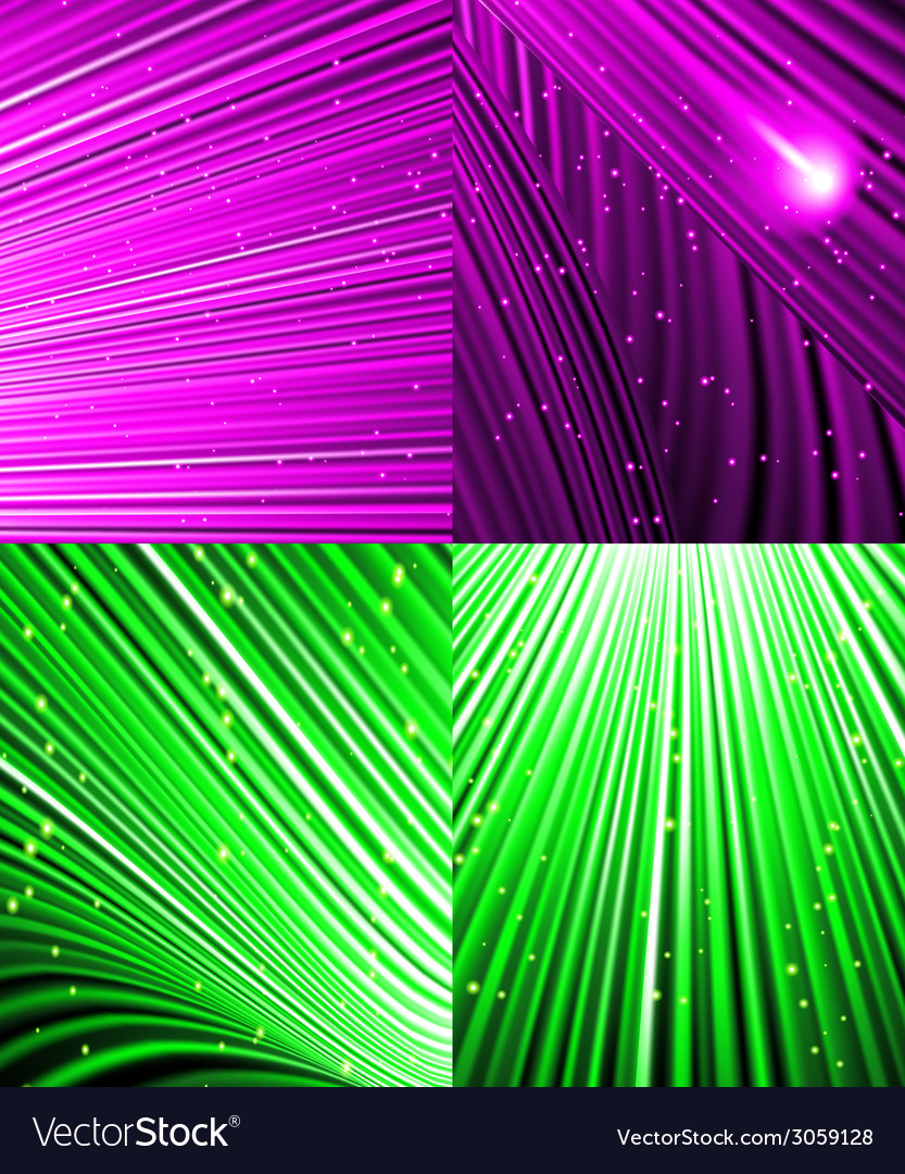 Set of background colourful luminous rays