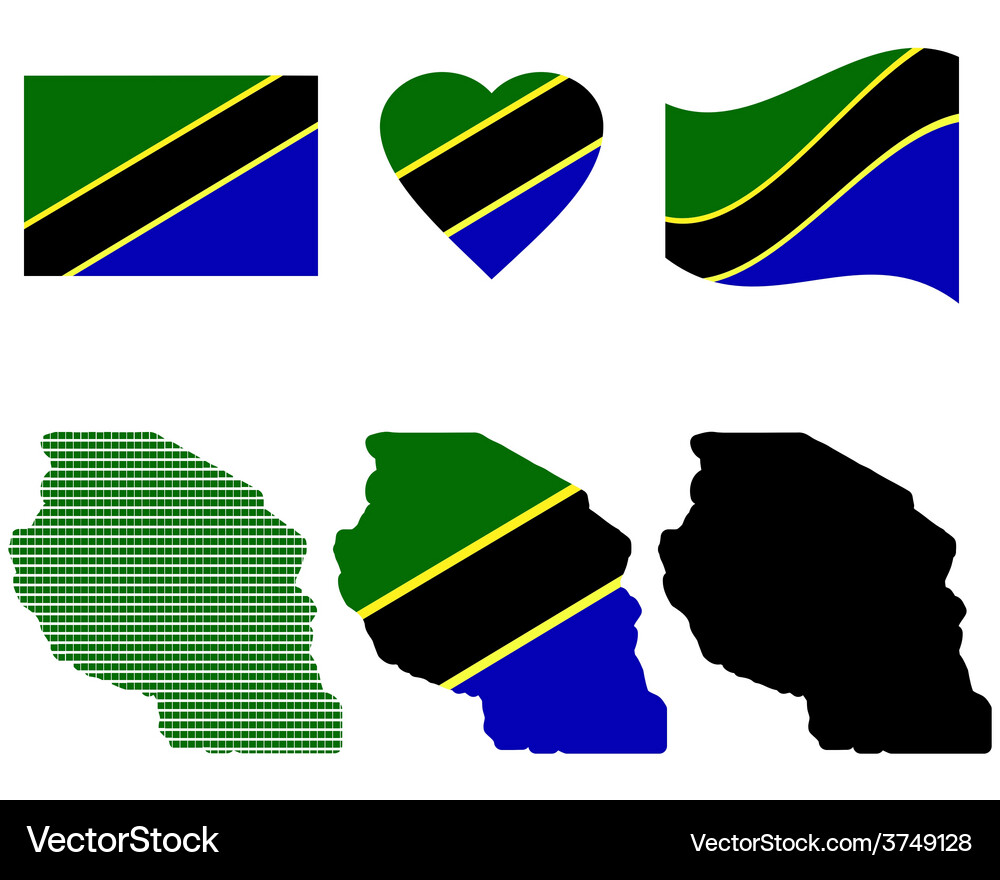 Tanzania map Royalty Free Vector Image - VectorStock