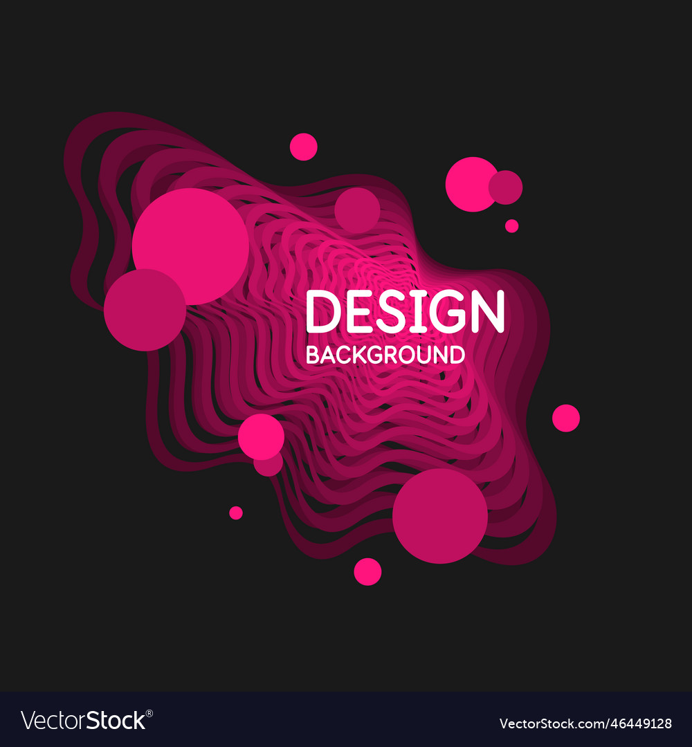 Trendy abstract background composition forms Vector Image