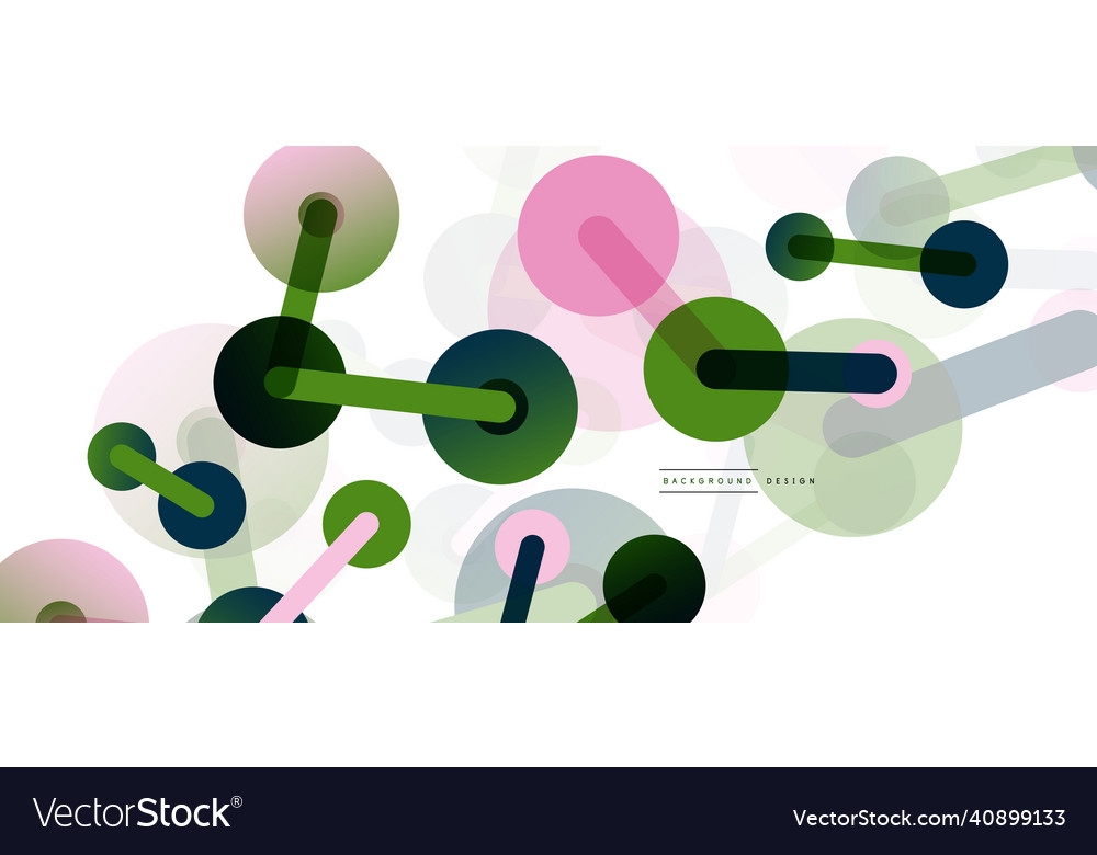 Abstract background round dots connected by lines Vector Image Abstract background round dots connected by lines