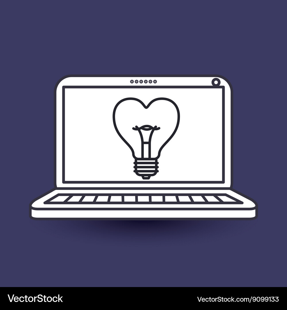Bulb light icon design Royalty Free Vector Image