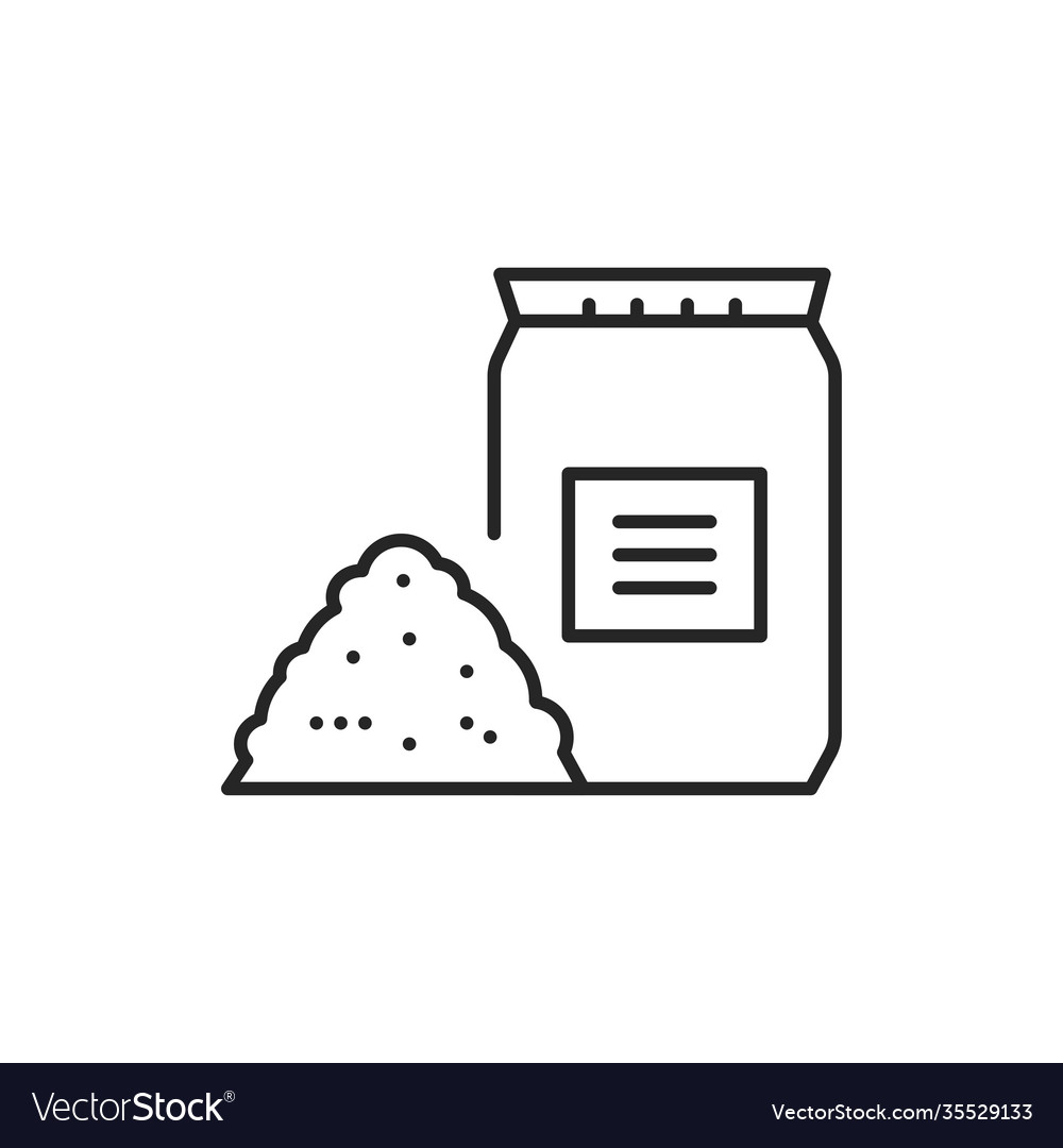 Bulk materials color line icon pictograph for web