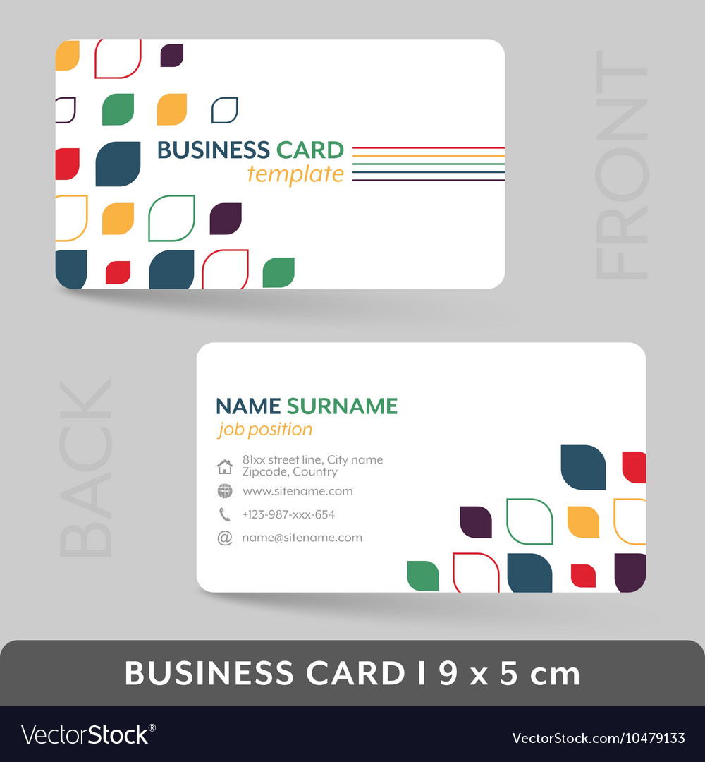 Business card template for your corporate