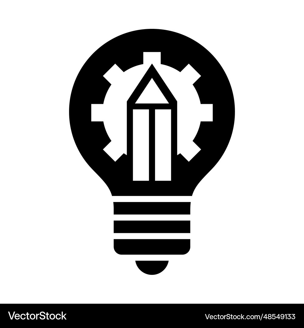 Business strategy glyph icon for personal Vector Image