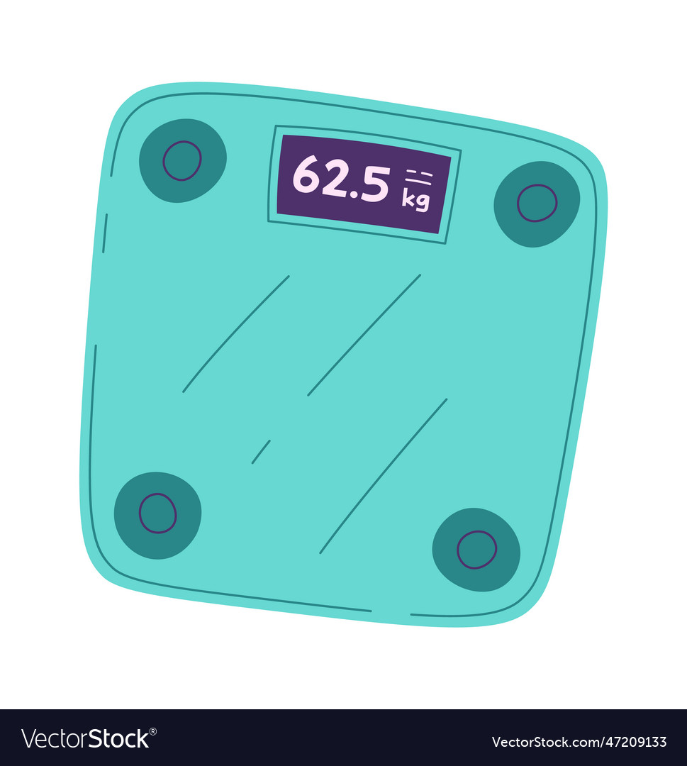 Digital weights device Royalty Free Vector Image