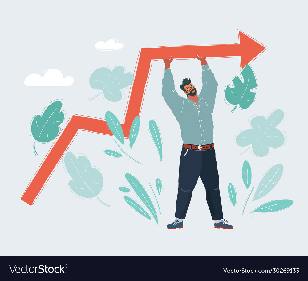 Man support line on chart and does not allow vector image Man support line on chart and does not allow