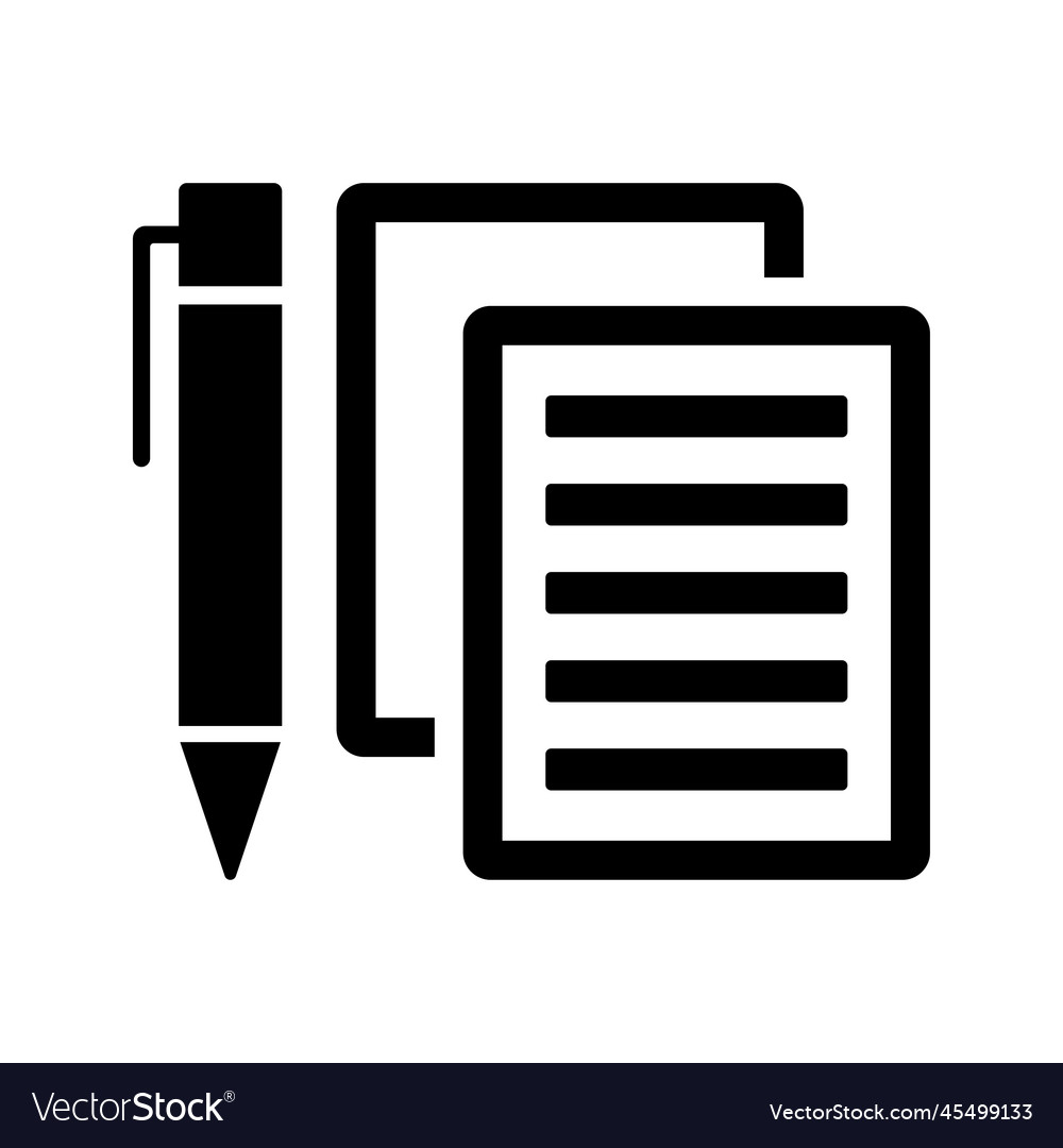 Notes writing document icon