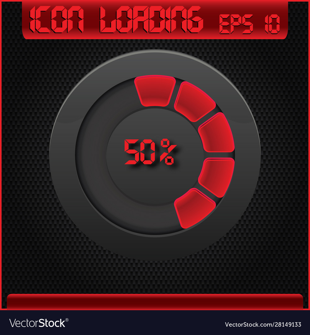 Progress loading icons Vector Image Progress loading icons