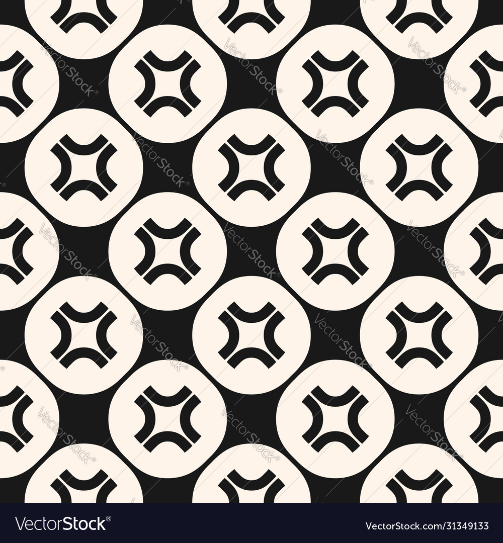 Simple seamless pattern with curved crosses vector image Simple seamless pattern with curved crosses