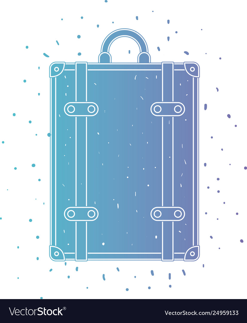 Suitcase travel isolated icon