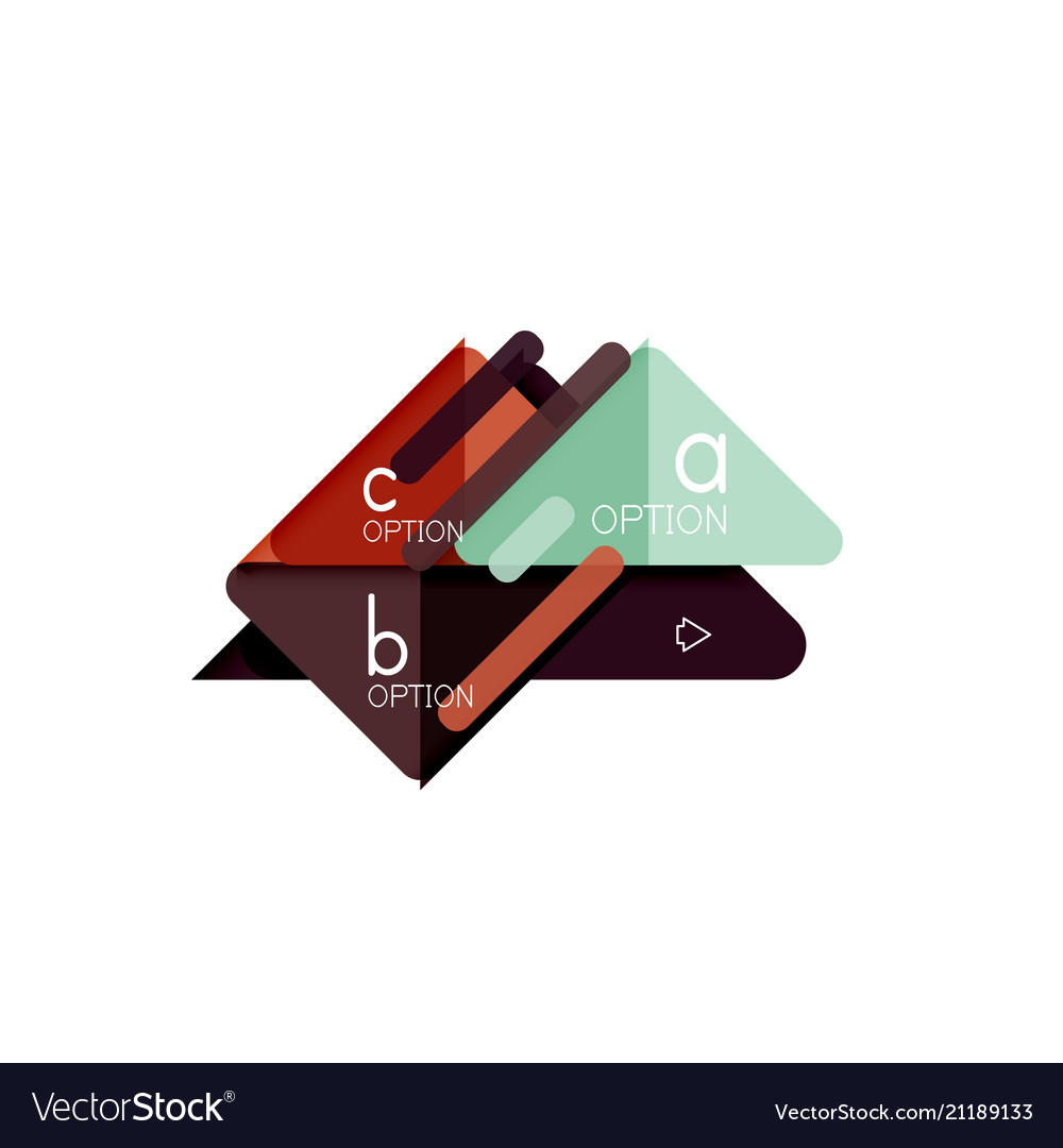 Triangle data visualization design option