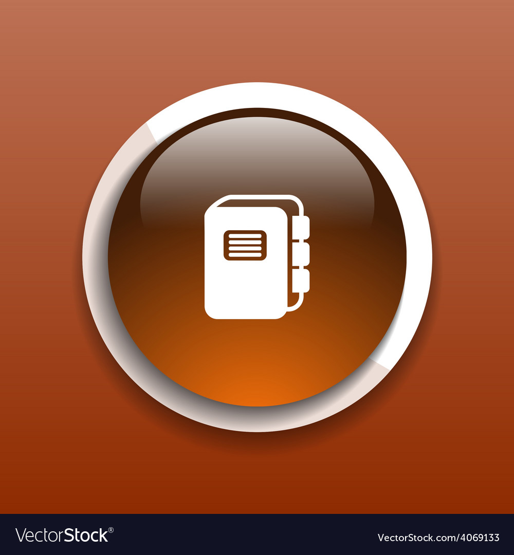 Web button flat design with shadow